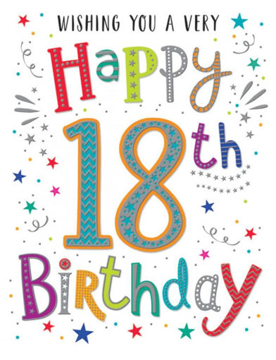 Picture of HAPPY 18TH BIRTHDAY CARD
